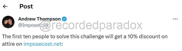 Impose Cost January 2024 Challenge Writeup